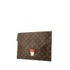 Bolsito de mano Louis Vuitton Vintage en lona Monogram y cuero natural marrón - 00pp thumbnail