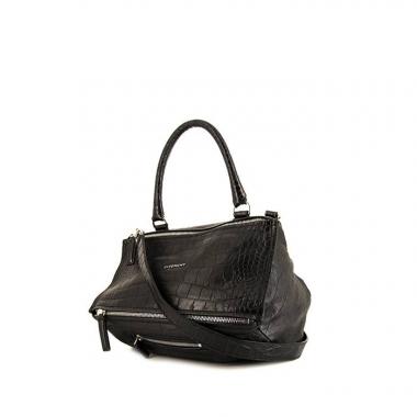 Sac bandoulière Givenchy Pandora moyen modèle en cuir noir