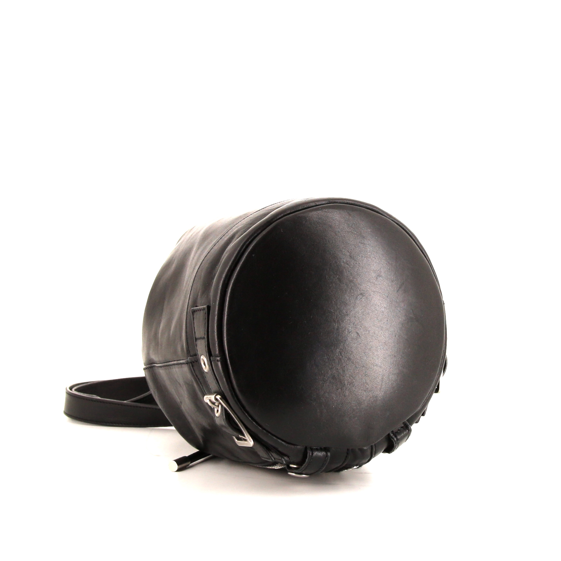 Saint Laurent Talitha mini shoulder bag in black leather - Detail D4