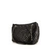 Chanel Grand Shopping shopping bag in black quilted grained leather - 00pp thumbnail