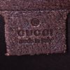 Bolso de mano Gucci en terciopelo marrón, azul y naranja y cuero marrón - Detail D3 thumbnail