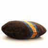 Bolso de mano Gucci en terciopelo marrón, azul y naranja y cuero marrón - Detail D4 thumbnail