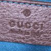 Gucci Ophidia shoulder bag in beige monogram canvas and brown leather - Detail D3 thumbnail