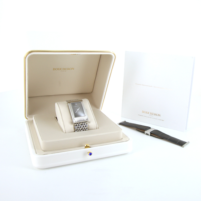 Boucheron Reflet-XL watch in stainless steel Circa  2015 - Detail D2