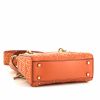 Dior Mini Lady Dior shoulder bag in orange leather cannage - Detail D5 thumbnail