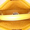 Fendi Peekaboo handbag in yellow braided leather - Detail D3 thumbnail