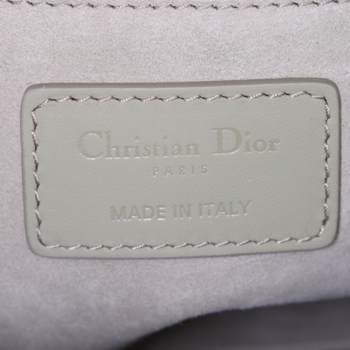 Borsa Dior Lady Dior modello medio in pelle cannage verde - Detail D4