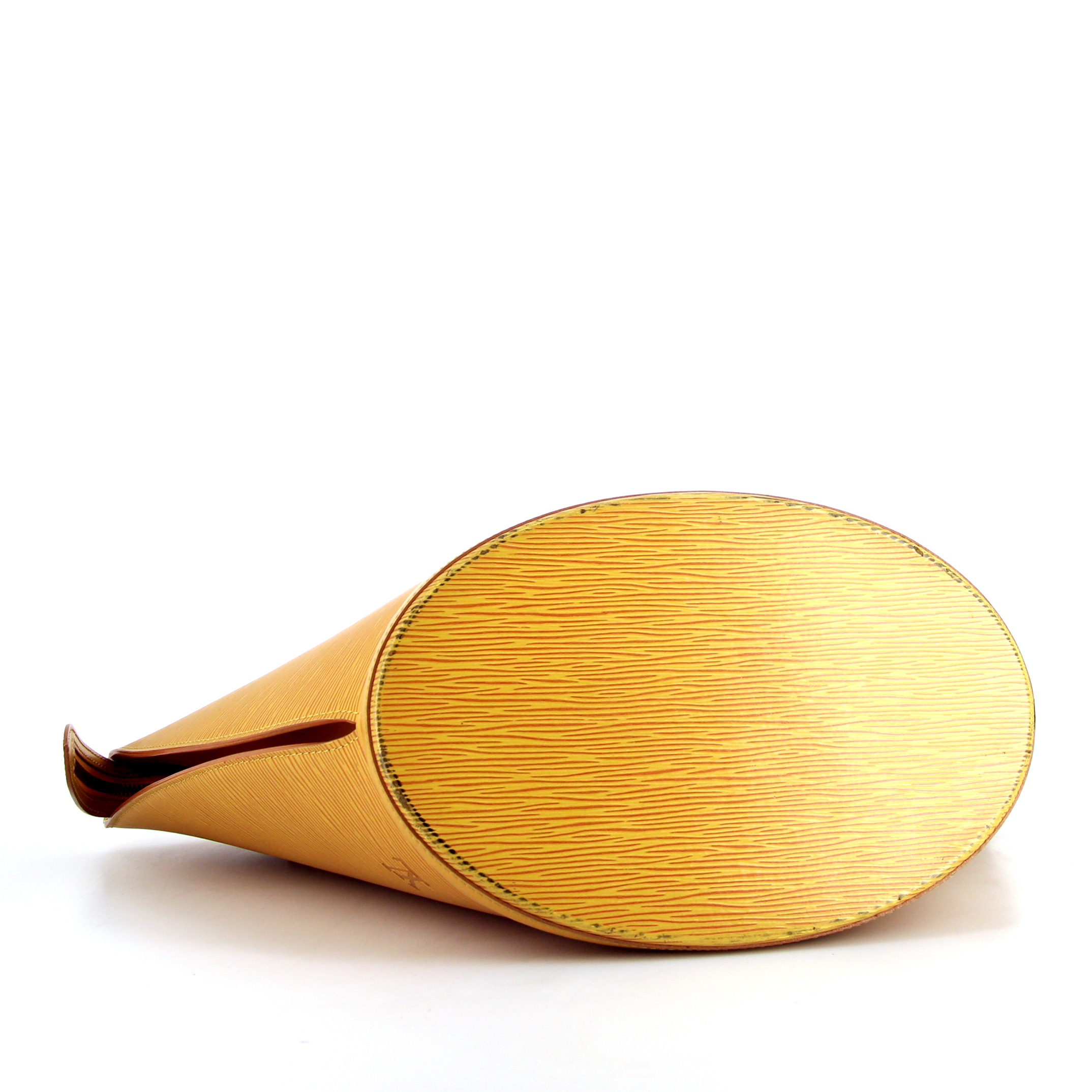 Louis Vuitton Saint Jacques large model handbag in yellow epi leather - Detail D4