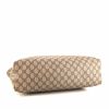 Shopping bag Gucci Gucci Vintage in tela monogram cerata beige e pelle marrone - Detail D4 thumbnail