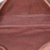 Louis Vuitton Saumur small model shoulder bag in brown monogram canvas and natural leather - Detail D3 thumbnail
