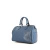 Bolso de mano Louis Vuitton Speedy 25 cm en cuero Epi azul - 00pp thumbnail