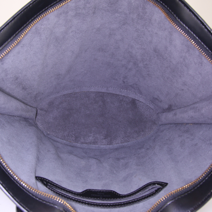 Sac à main Louis Vuitton Saint Jacques petit modèle en cuir épi noir - Detail D2