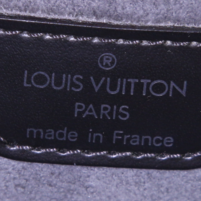 Sac à main Louis Vuitton Saint Jacques petit modèle en cuir épi noir - Detail D3