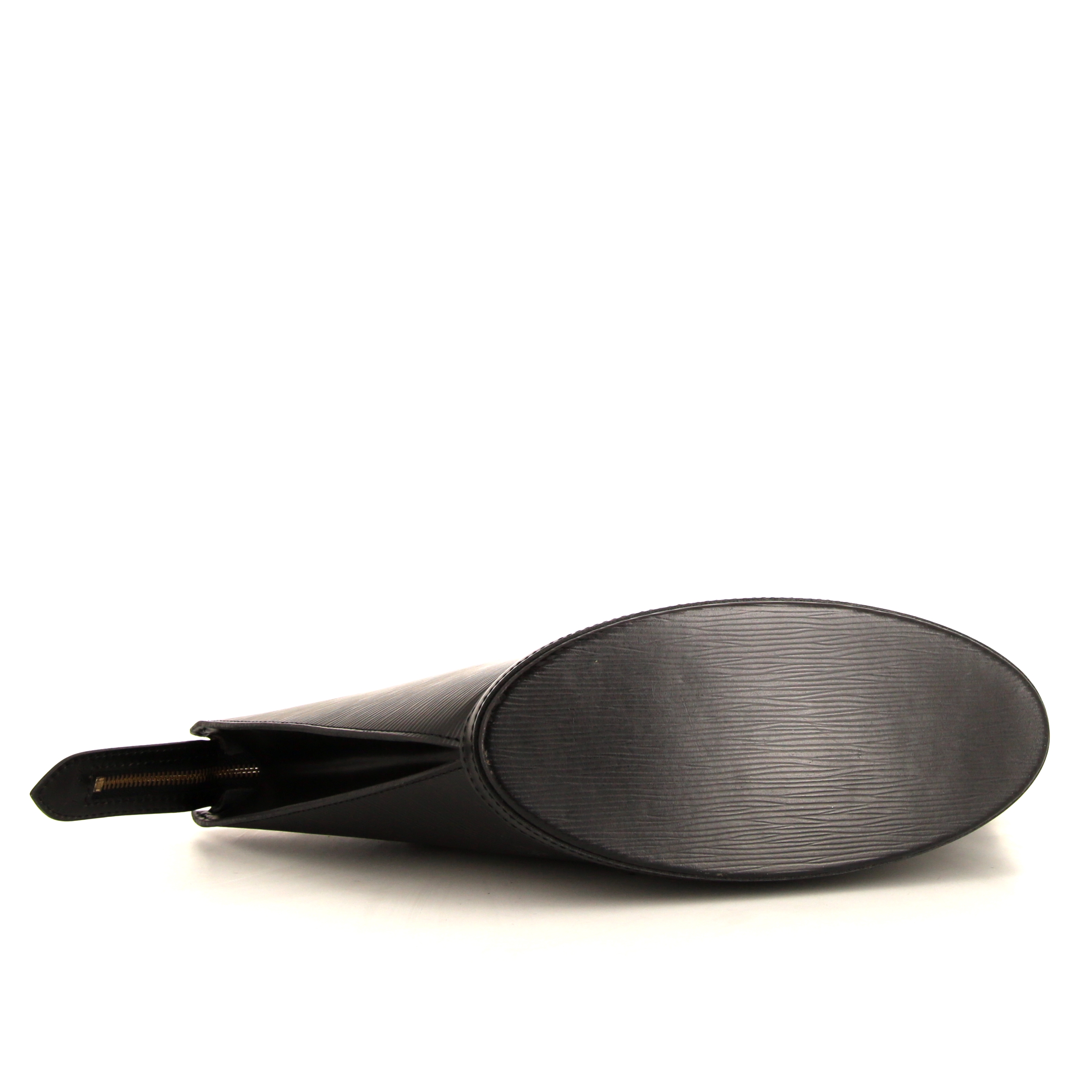 Bolso de mano Louis Vuitton Saint Jacques modelo pequeño en cuero Epi negro - Detail D4