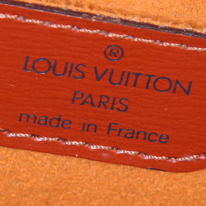 Borsa Louis Vuitton Saint Jacques modello piccolo in pelle Epi marrone - Detail D3