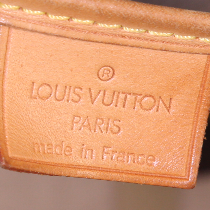 Sac à main Excursion en toile monogram et cuir naturel - Detail D3