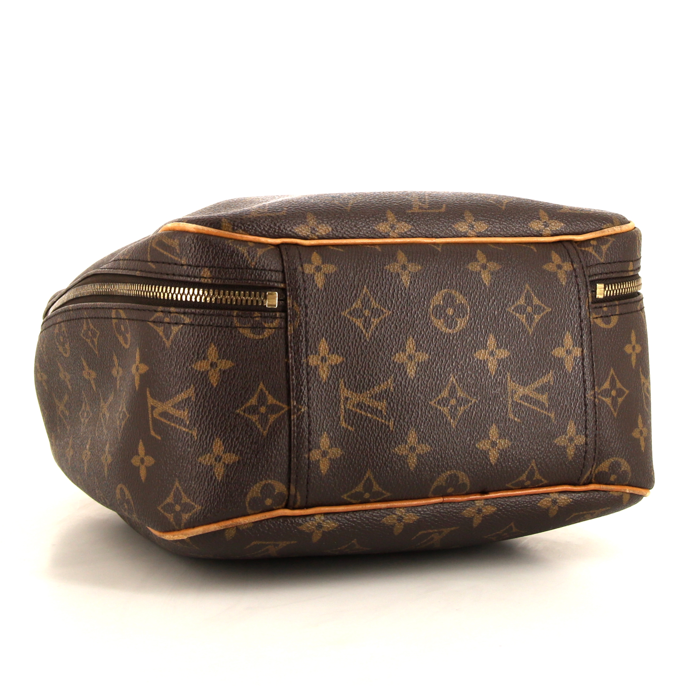 Sac à main Excursion en toile monogram et cuir naturel - Detail D4