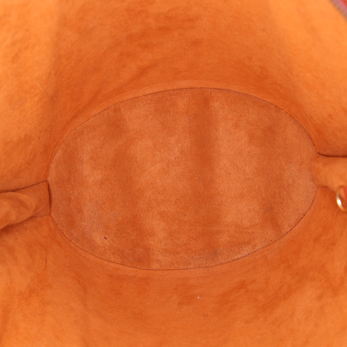 Bolso de mano Louis Vuitton Saint Jacques modelo grande en cuero Epi marrón - Detail D2