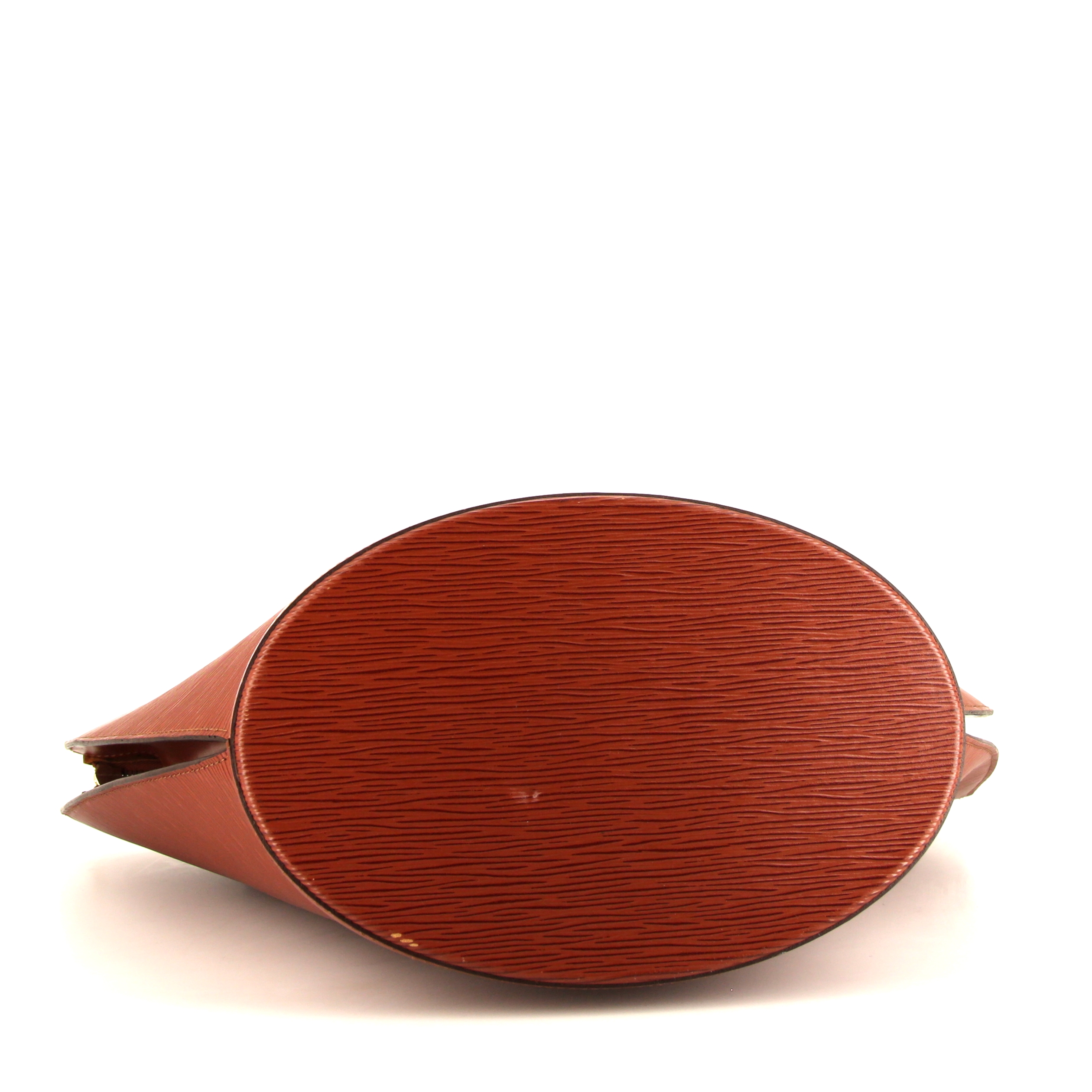 Bolso de mano Louis Vuitton Saint Jacques modelo grande en cuero Epi marrón - Detail D4