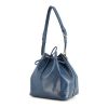 Shopping bag Louis Vuitton petit Noé modello piccolo in pelle Epi blu - 00pp thumbnail