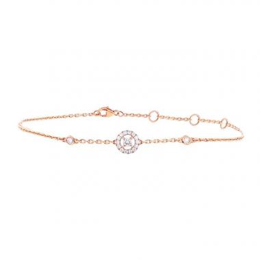 Messika Joy bracelet in pink gold and diamonds