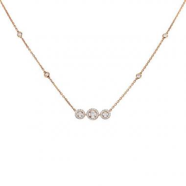 Messika Joy necklace in pink gold and diamonds