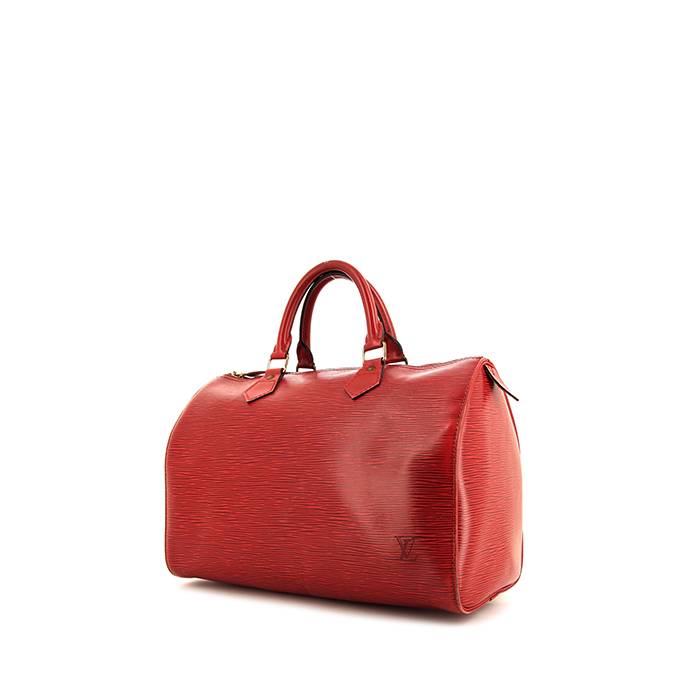 Borsa Louis Vuitton Speedy 30 in pelle Epi rossa - 00pp