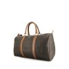 Bolsa de viaje Dior Vintage en lona Monogram marrón y cuero marrón - 00pp thumbnail