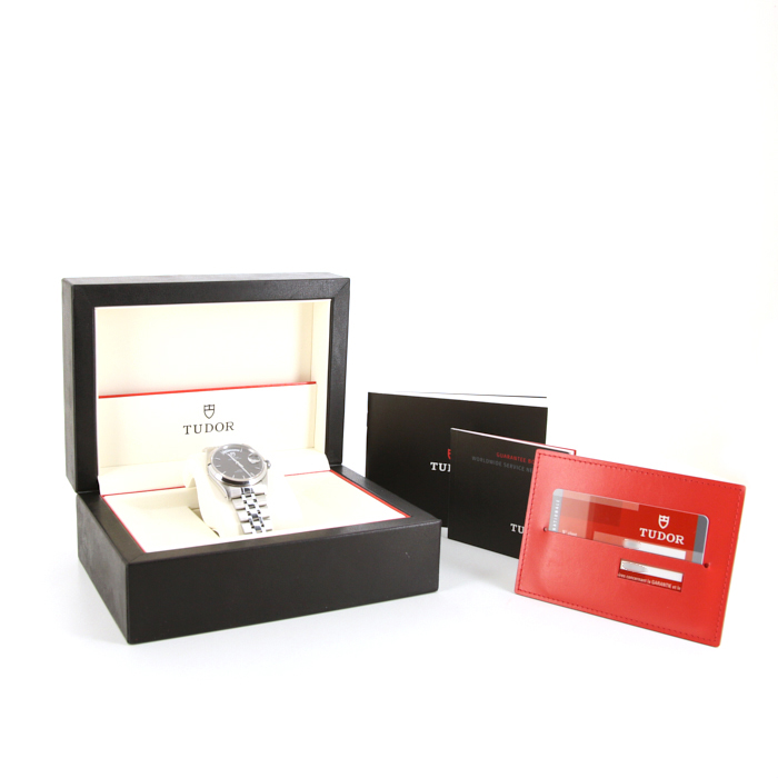 Montre Tudor Prince Date+Day en acier Ref :  76200 Vers  2012