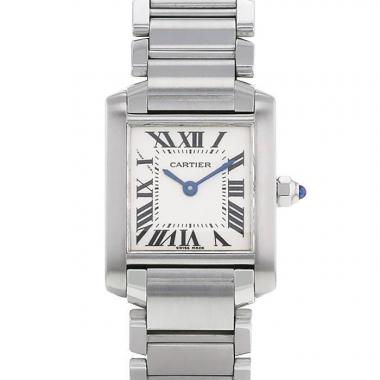 Cartier Tank Française  small model watch in stainless steel Ref:  2384 Circa  2000