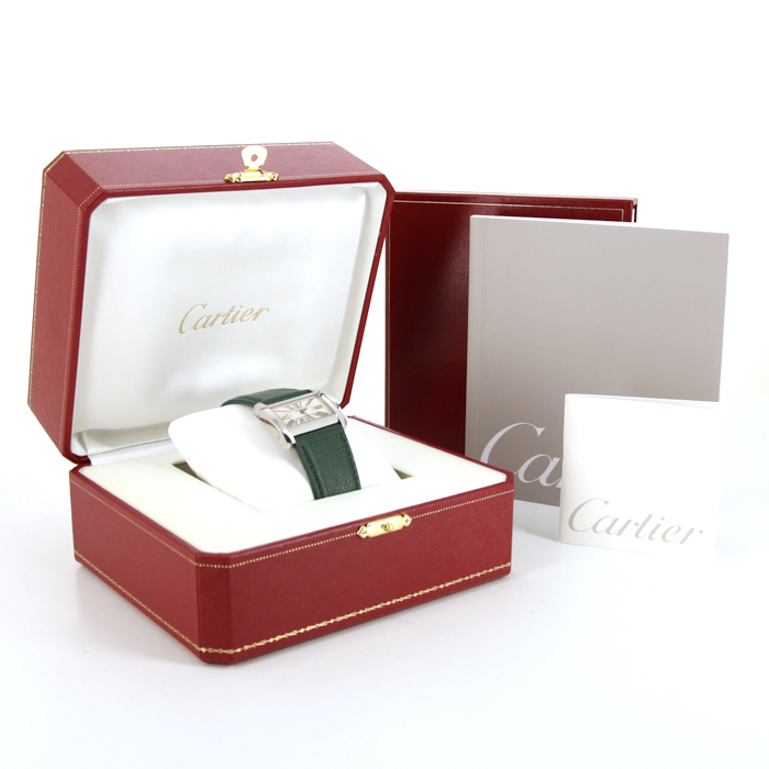 Montre Cartier Tank Divan en acier Ref : 2599 Vers 1990 - Detail D2