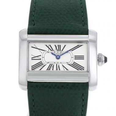 Montre Cartier Tank Divan en acier Ref :  2599 Vers  1990