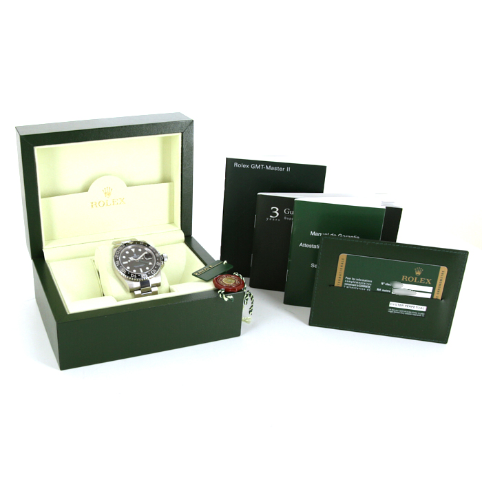 Montre Rolex GMT-Master II en acier Ref :  116710 Vers  2010 - Detail D2