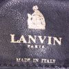 Bolso de mano Lanvin Happy en cuero acolchado con motivos de espigas negro - Detail D4 thumbnail