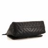 Lanvin Happy handbag in black chevron quilted leather - Detail D5 thumbnail