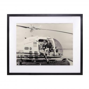 Lobby card from the film "Thunderball", with Sean Connery, 1965, vintage print on cardboard paper, framed