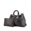 Dior Diorissimo shopping bag in blue grained leather - 00pp thumbnail