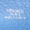 Borsa a tracolla Hermes Evelyne modello piccolo in pelle togo blu - Detail D3 thumbnail