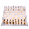 Rare brass and silver metal chess set from the 1970s - 00pp thumbnail