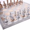 Rare brass and silver metal chess set from the 1970s - Detail D2 thumbnail