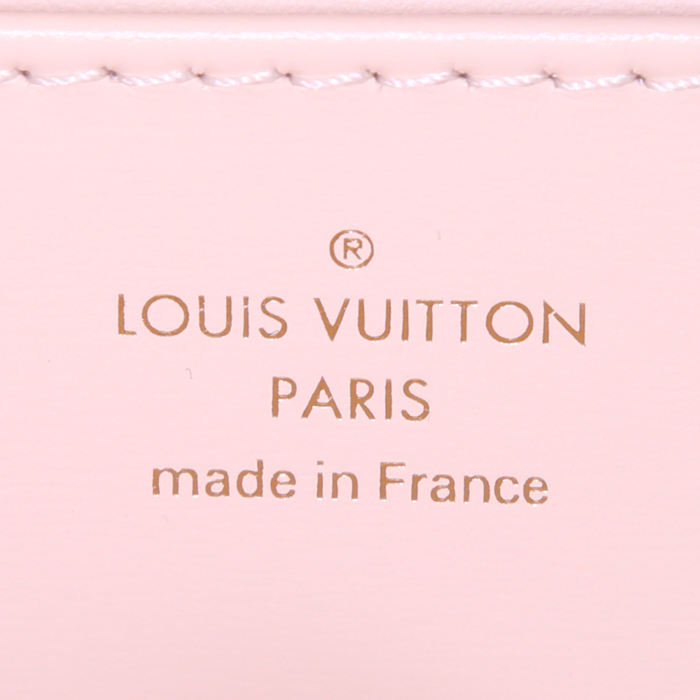 Bolso de mano Louis Vuitton Rose des vents en cuero beige - Detail D4