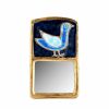 Mithé Espelt, "Stèle" mirror in enamelled ceramic, crystallized glass cracked gold circa 1965 - 00pp thumbnail