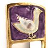 Mithé Espelt, "Stèle" mirror in enamelled ceramic, crystallized glass cracked gold circa 1965 - Detail D1 thumbnail
