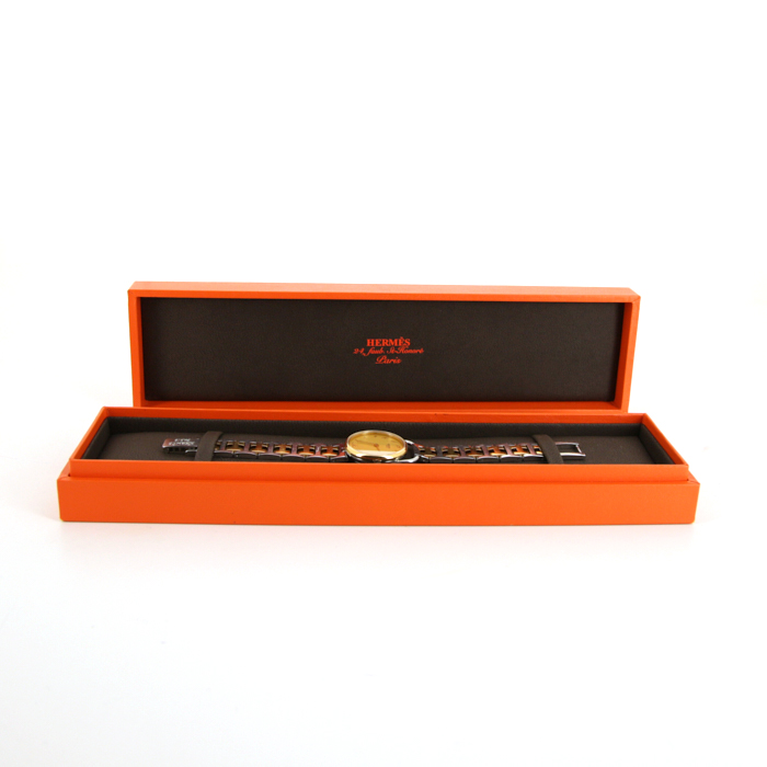 Reloj Hermes Arceau de acero y oro chapado Circa  1990 - Detail D2