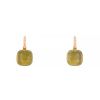 Pomellato Nudo Classic earrings in pink gold and quartz - 00pp thumbnail