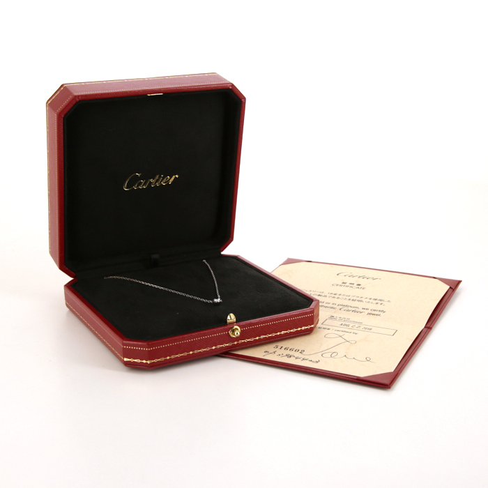 Cartier Diamant Léger necklace in white gold and diamond - Detail D2