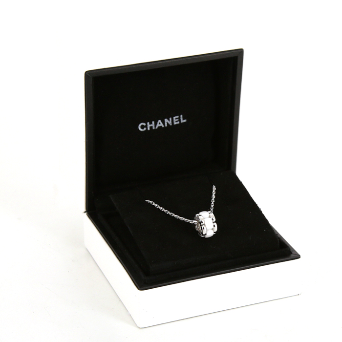 Chanel Ultra necklace in white gold and ceramic - Detail D2
