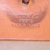 Hermes Herbag backpack in beige canvas and natural Hunter cowhide - Detail D3 thumbnail