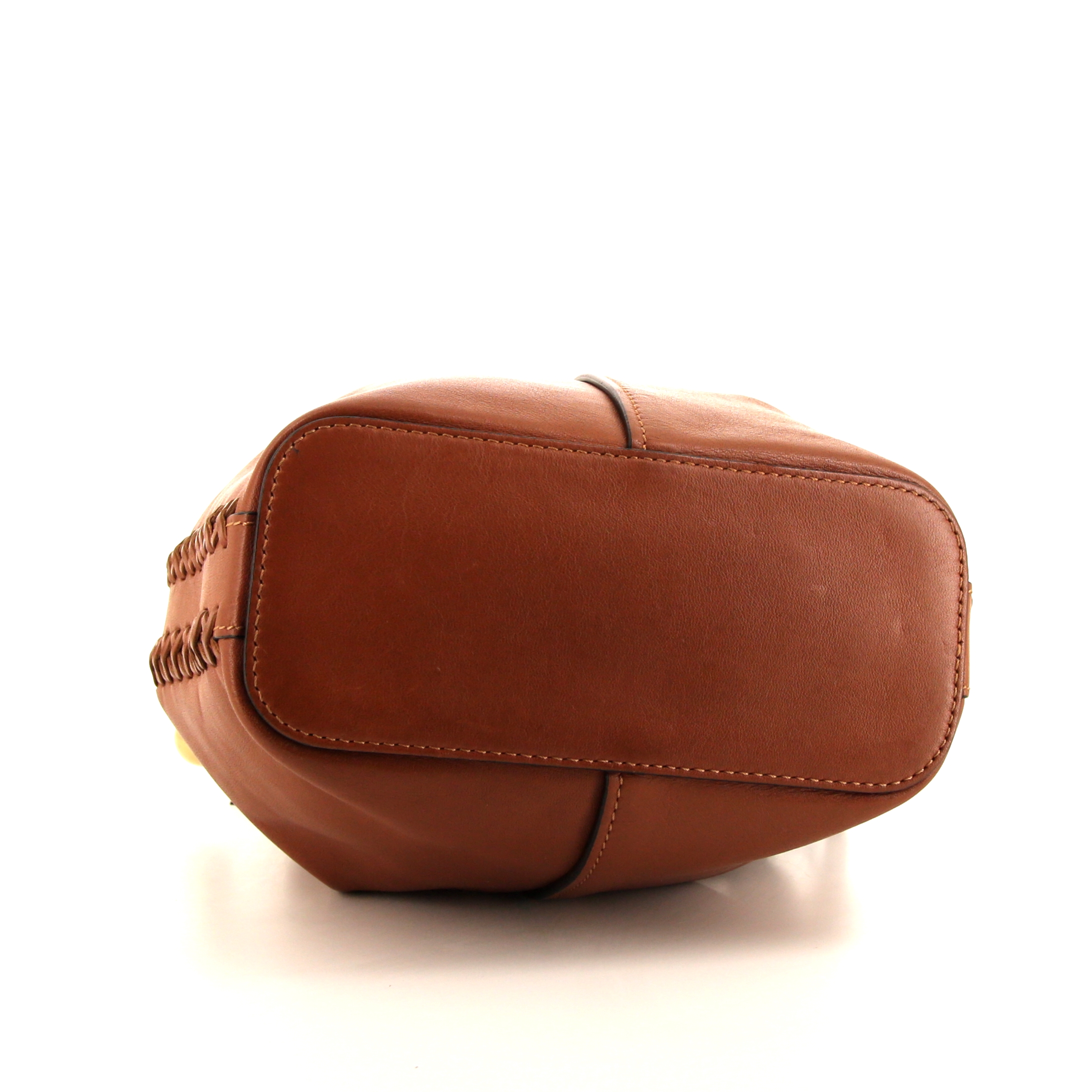 Chloé Gala shoulder bag in brown leather - Detail D5