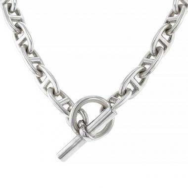 Collier Hermes Chaine d'Ancre moyen modèle en argent